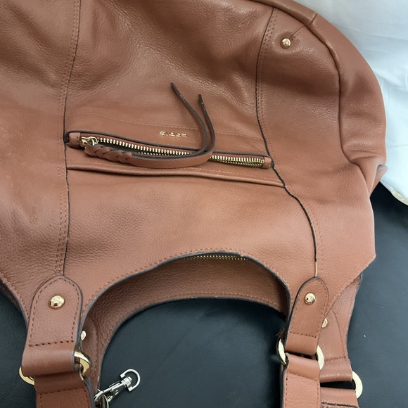 Lodis Tan Leather Shoulder Bag - Picture 16 of 16